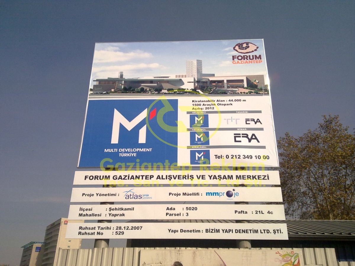 Forum Gaziantep Proje Bilgileri   Sac Tabela