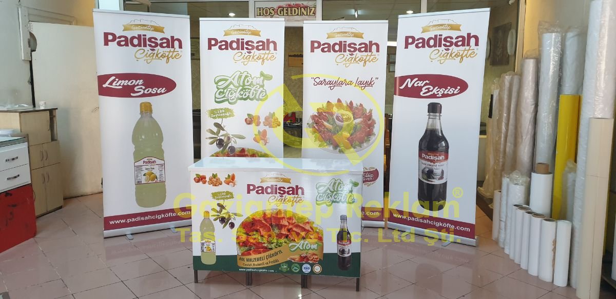 Fuar Promosyon Roll-up Banner ve Tadpole Stand