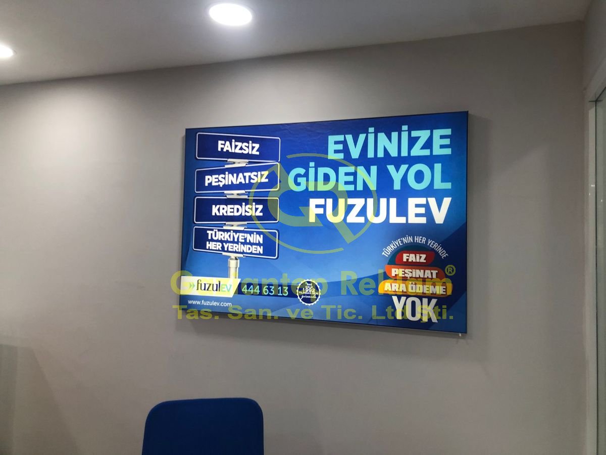 Fuzulev Duratrans Baskılı İç Mekan Işıklı Tabela
