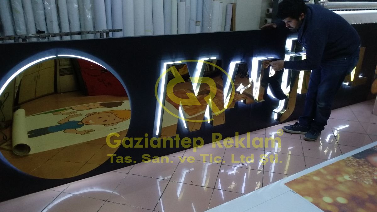 Gold Işıklı Kutu Harf İmalatı