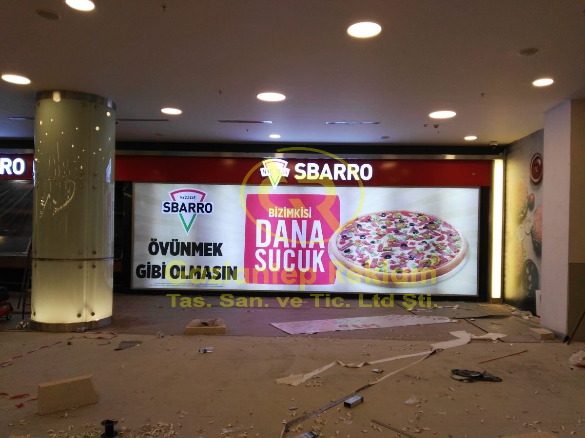 Işıklı Vinil Germe Tabela Uygulaması