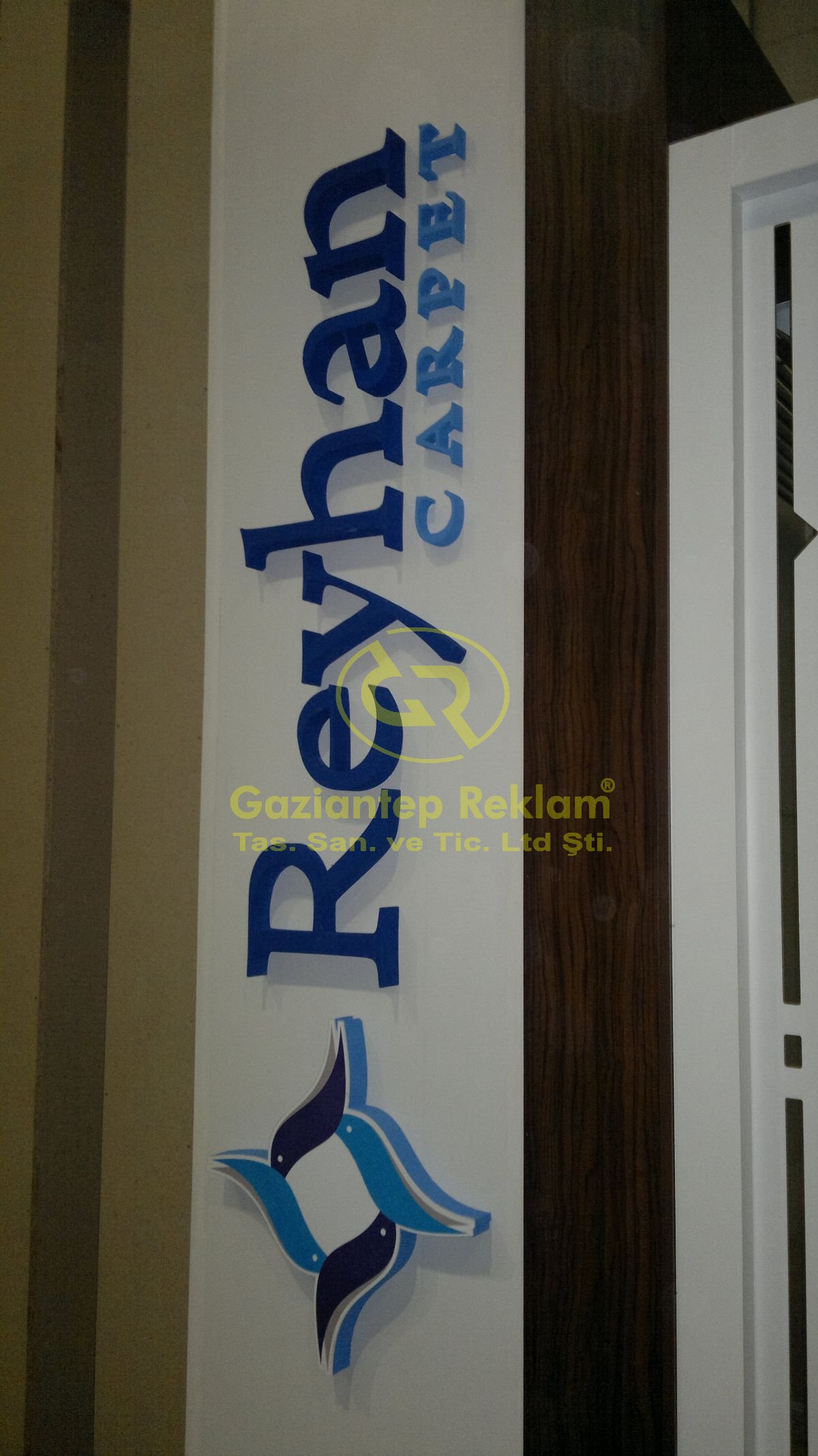 Kalın Pleksi Lazer Kesim Kurumsal Kabartma Tabela