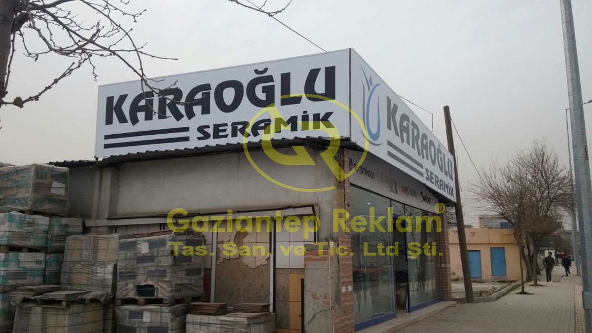 KARAOĞLU SERAMİK  Vinil Germe Köşe Tabela