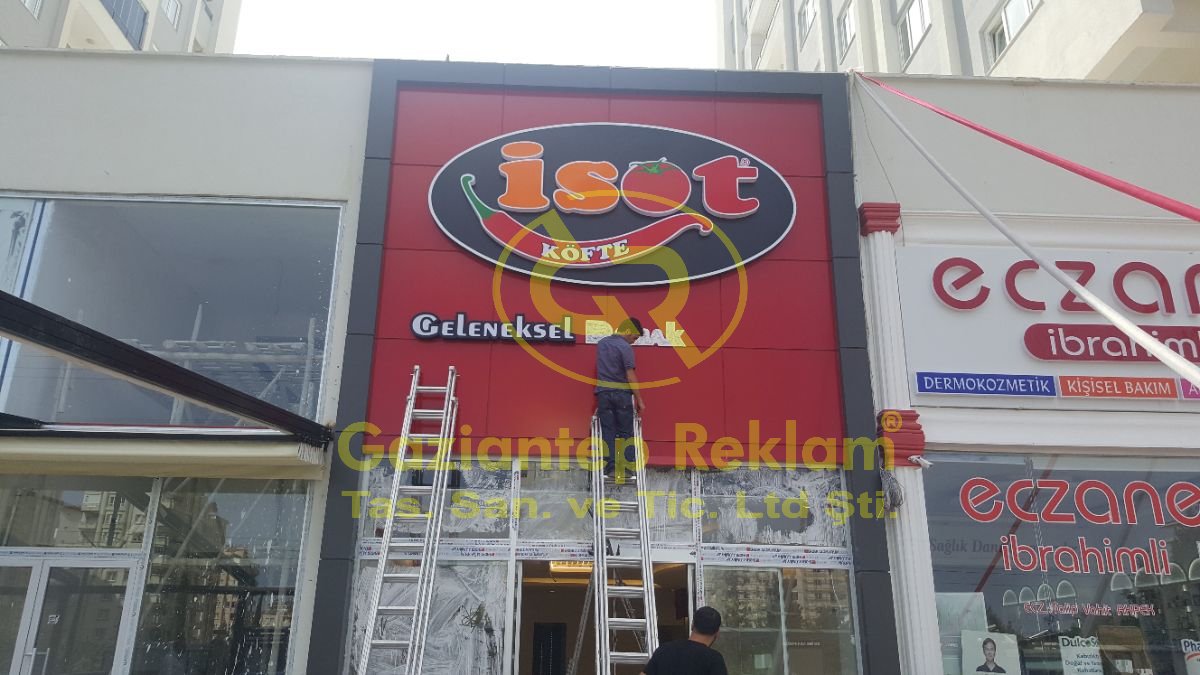 Kompozit Zemin Kutu Harf Montajı