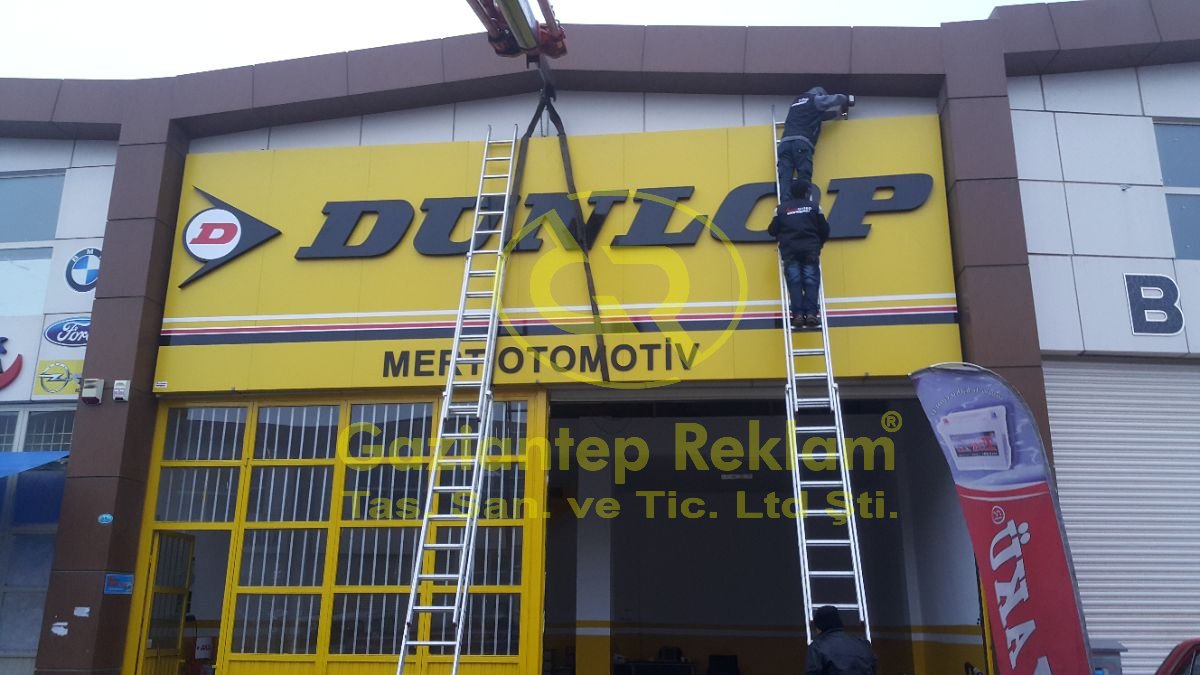 Kompozit Zemin Üzeri Kutu Harf Montajı