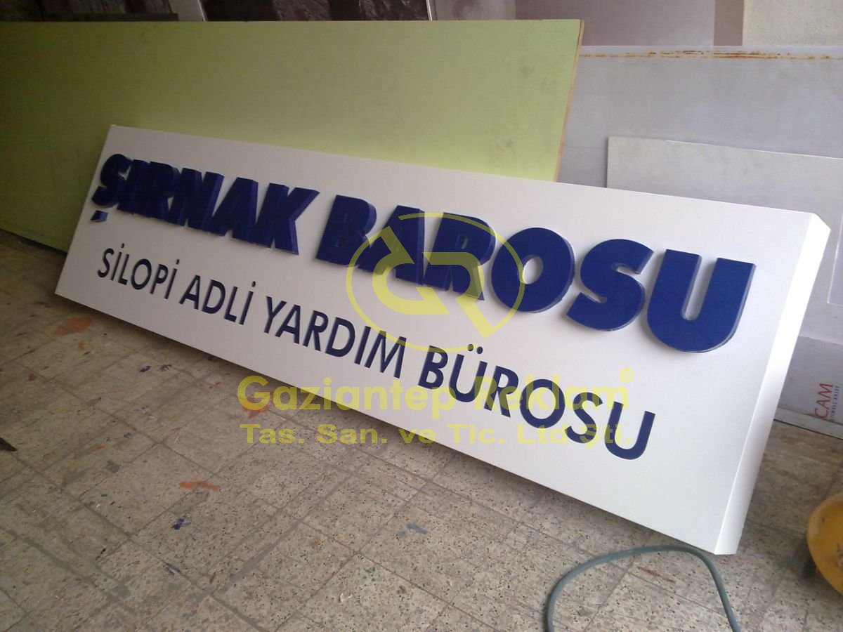  Kompozit Zeminli Işıklı Pleksi  Oyma