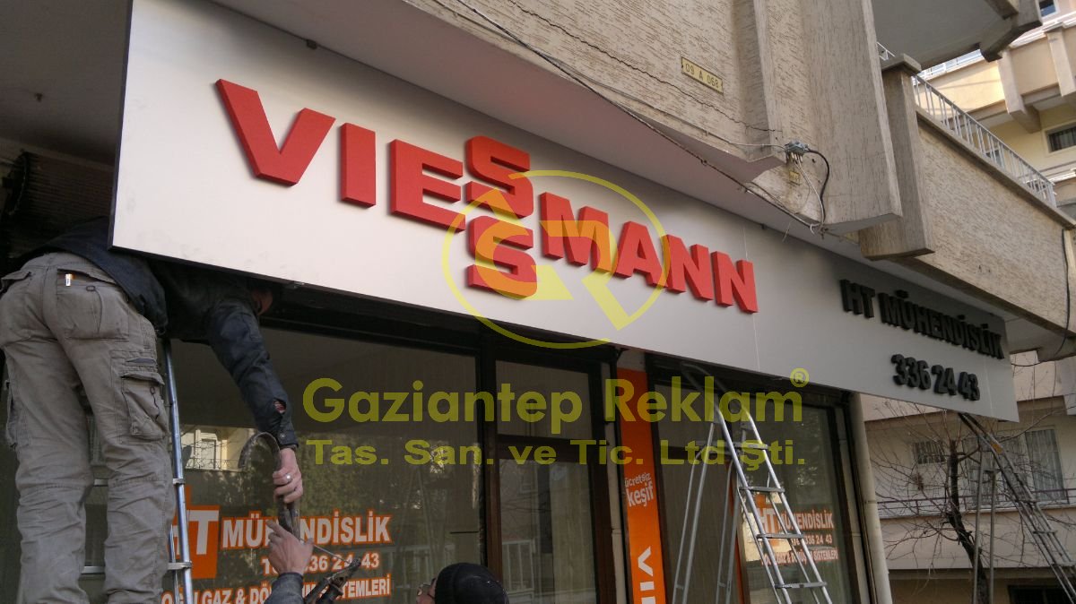 Kurumsal Kompozit Zeminli Kırmızı strafor Harf Tabela