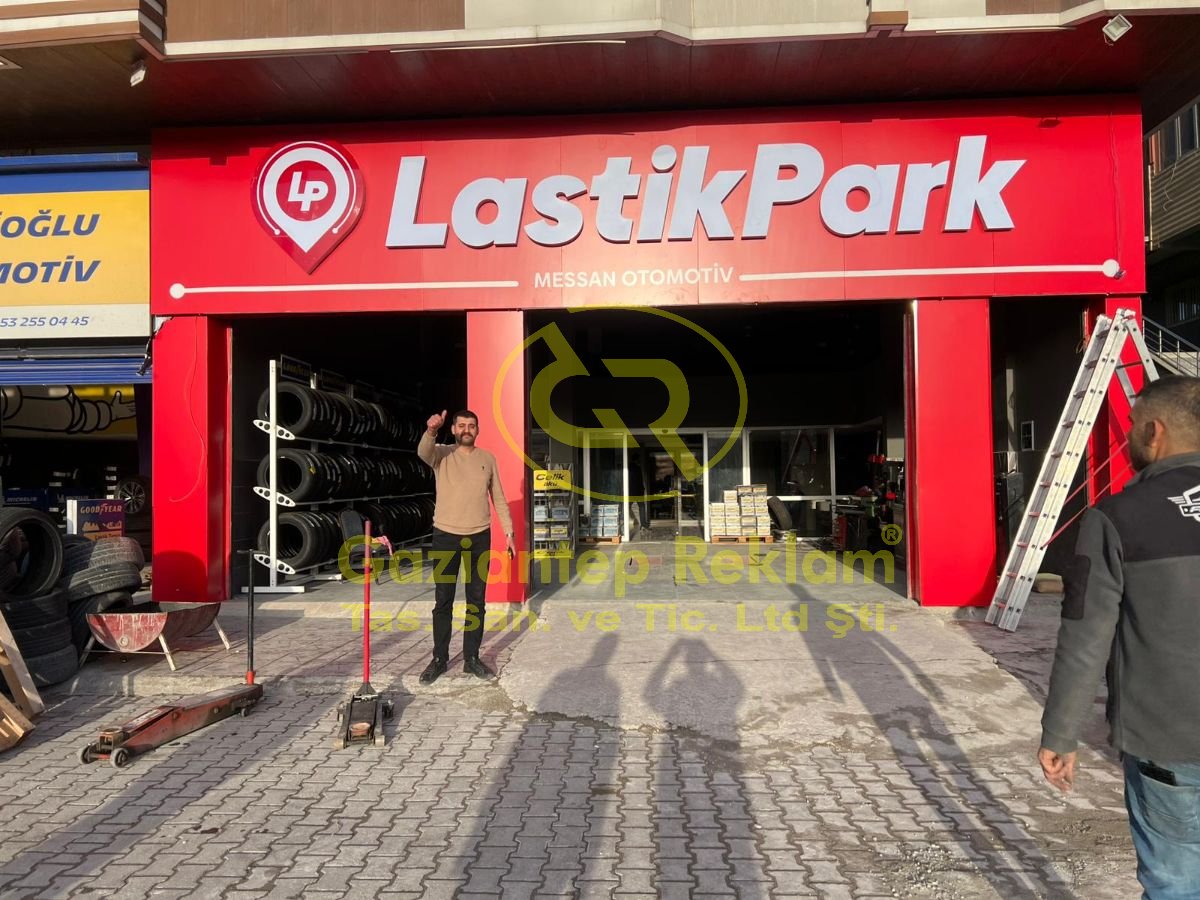 LastikPark | LED Aydınlatmalı Kompozit Cephe Tabela Uygulaması