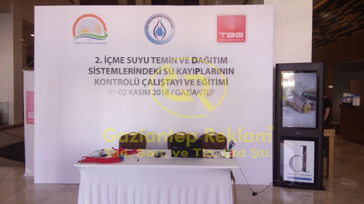 Organizasyonları için Kurumsal Backdrop Duvarı