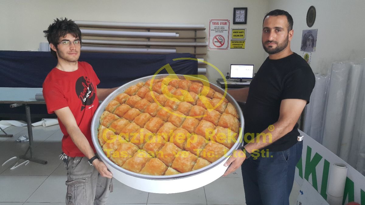 Özel Şekilli Yuvarlak Dev Yiyecek Konsept Tabela