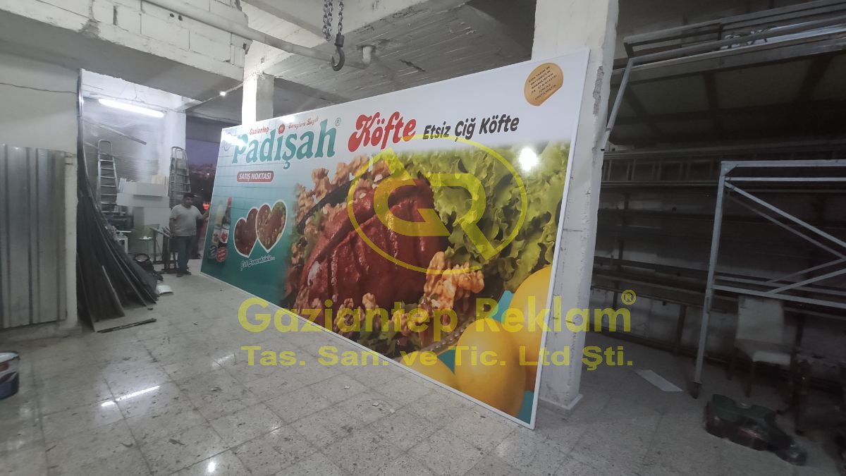 Padişah Köfte Etsiz Çiğ Köfte  Vinil Germe Tabela