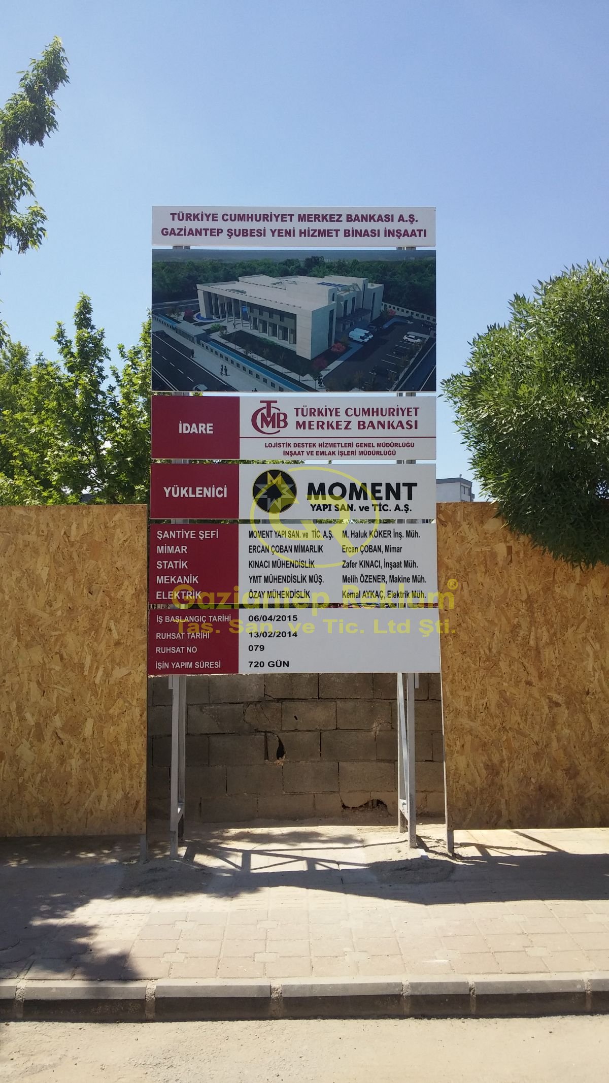 Profesyonel Kurumsal İnşaat Bilgi Tabelası Çözümleri