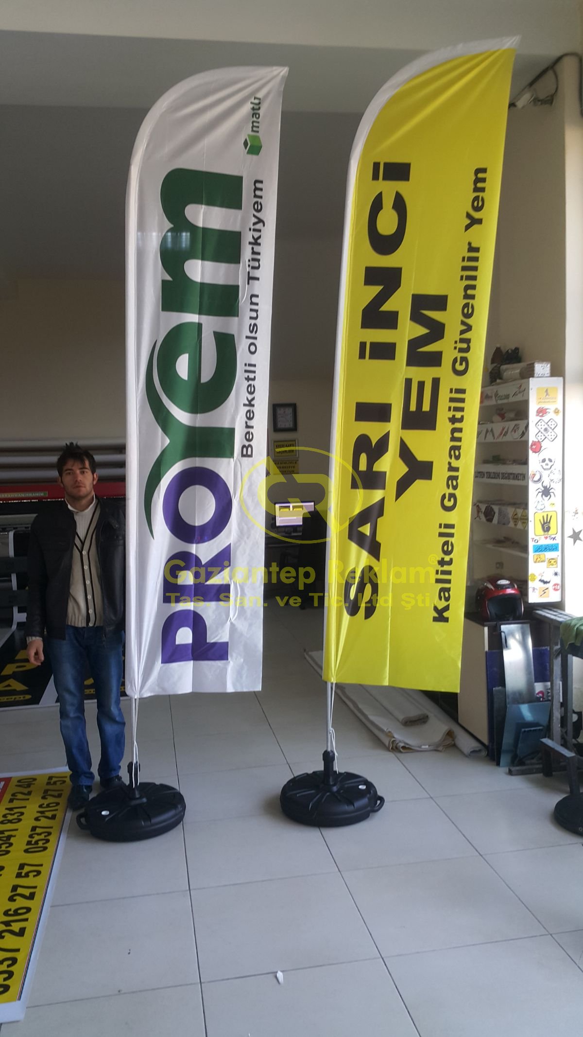 Proyem Sarı İnci Markalarına Özel Dijital Yelken Bayrak