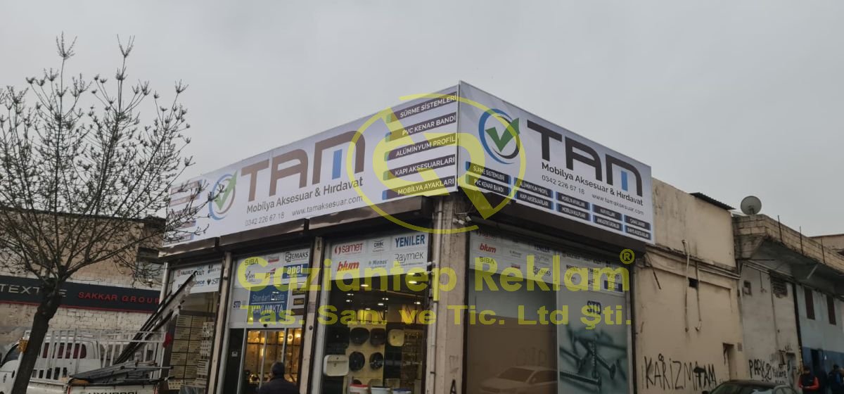 TAM Mobilya Aksesuar Işıksız Vinil Germe Tabela