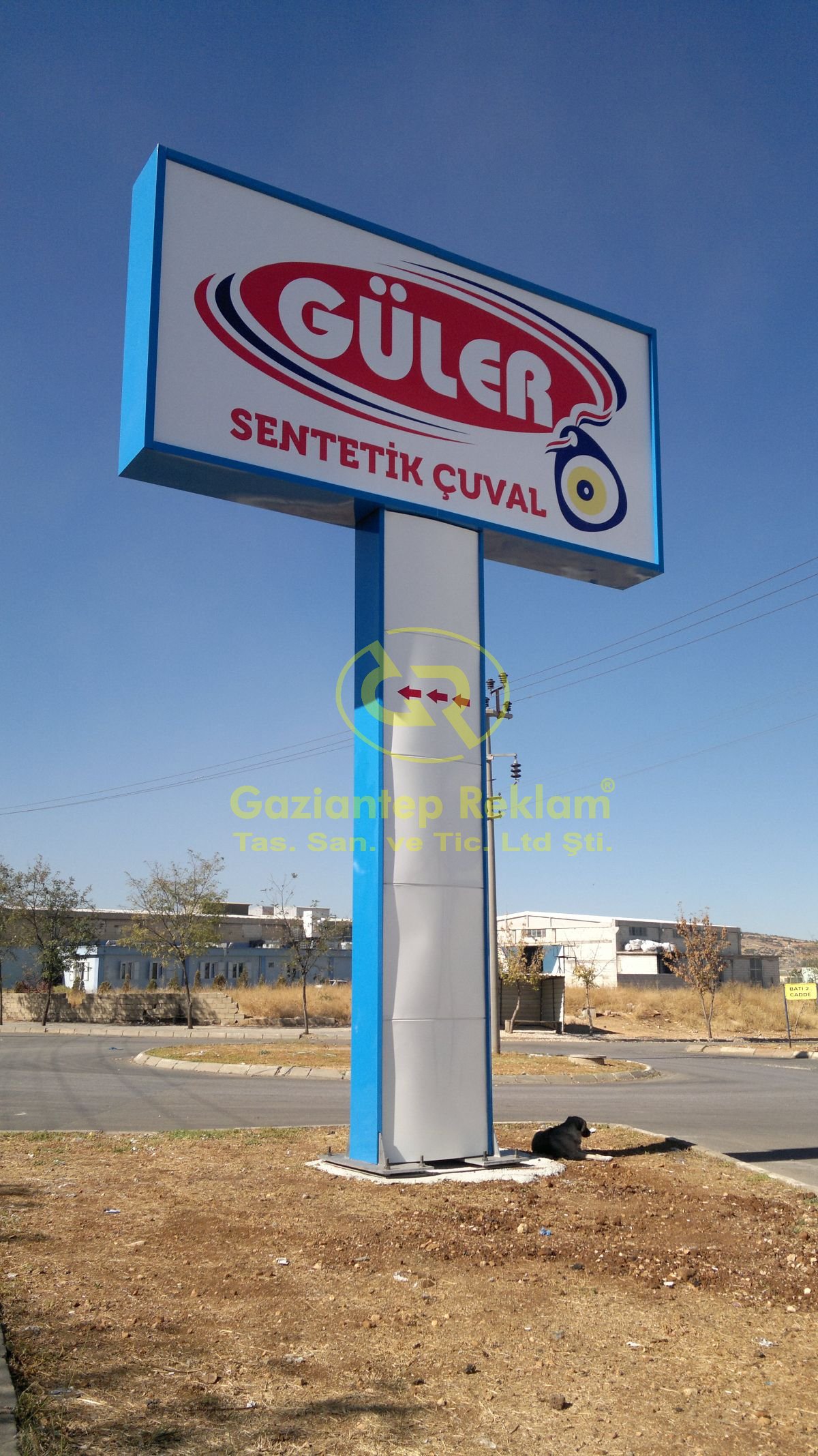 Uzun Ömürlü Işıklı Kompozit Totem Tabela