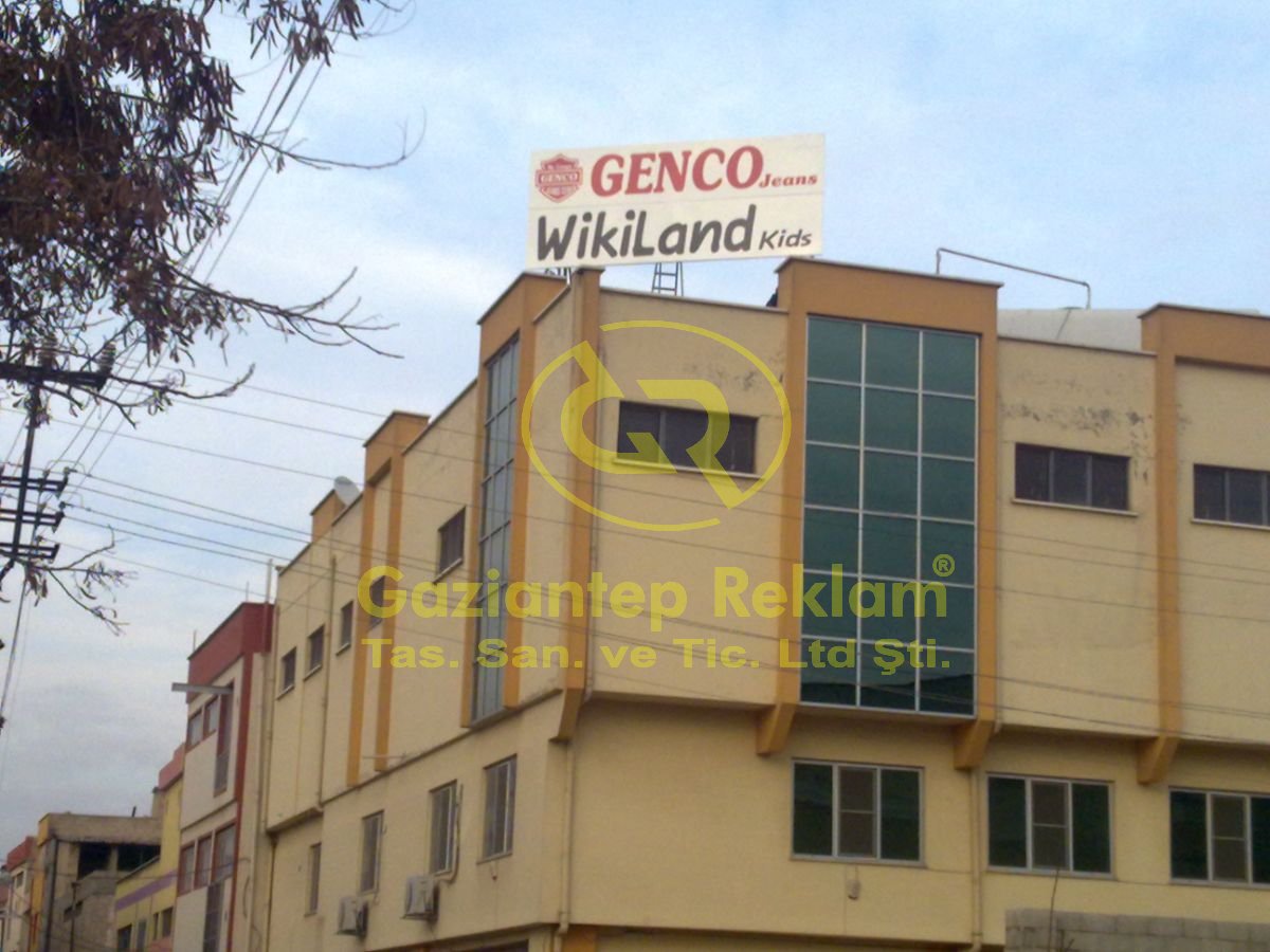 Uzun Ömürlü Işıklı Vinil Germe Çatı Tabelası