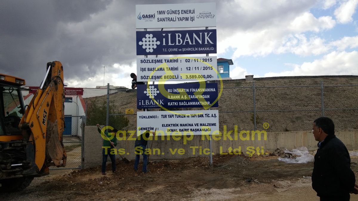 Uzun Ömürlü Kurumsal Kompozit İnşaat Tabelası