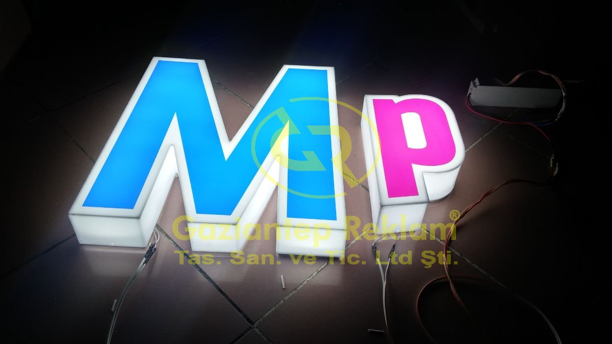 Yüksek Parlaklık Pleksi LED Kutu Harf Tabela