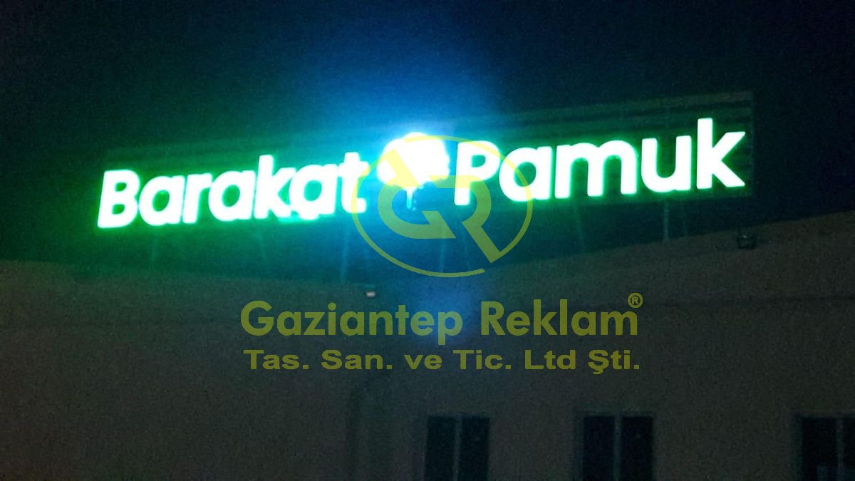  LED Kutu Harf Çatı Tabelası